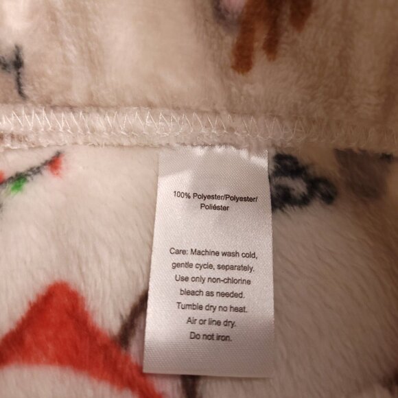 Lounge Pants Womens Christmas Dogs Large Fleece Doggie Drawings by Berkshire - Picture 7 of 7